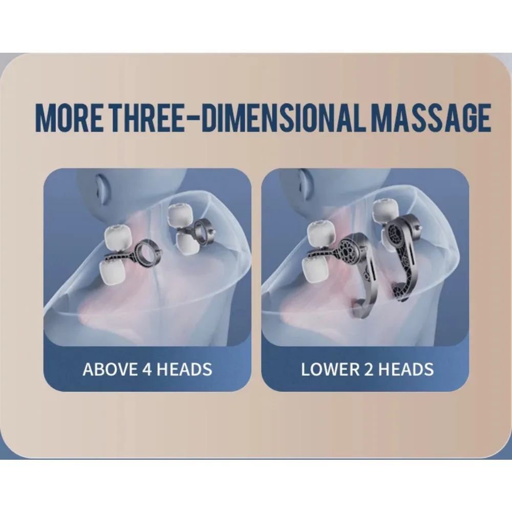 Neck massager relies neck fatigue and promotes blood circulation Multi-mode neck massager