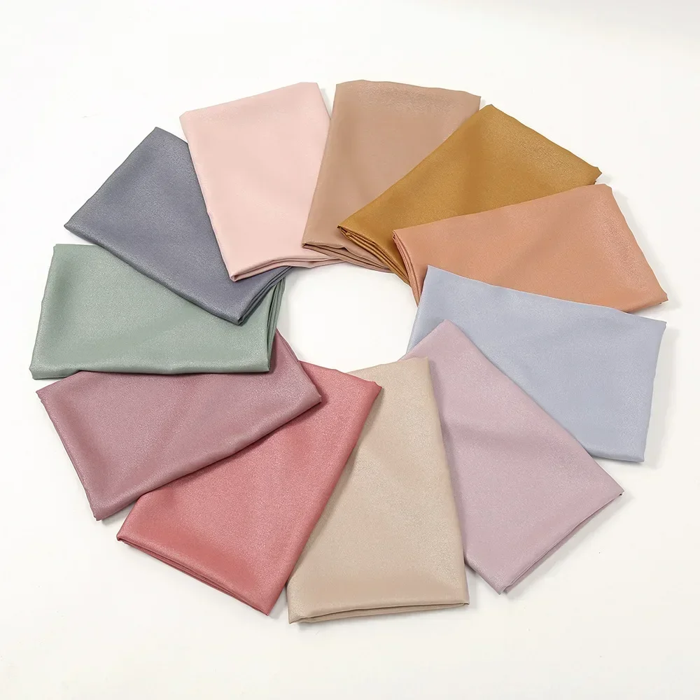 110*110 cm Fashion Square Schal Frauen Muslimischen Hijab Turban Kopftuch Schals Kopf Wrap Einfarbig Schals Islamischen Sjaal bandanas