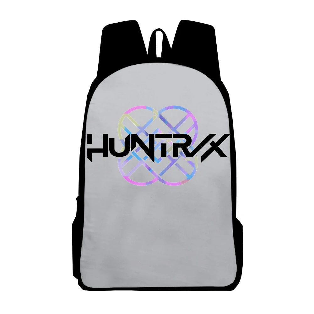 KPop Demon Hunters Huntrix Logo Backpack 2025 Cartoon Movie Merch Casual Rucksack Men Women Outdoor Daypack Unisex Bag