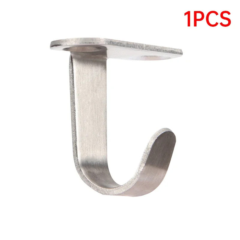 

1 шт. потолочный крючок из нержавеющей стали, тяжелый крючок с винтовым креплением Du, многофункциональный для полотенец (кухня/ванная комната), вешалка для домашнего хранения пальто