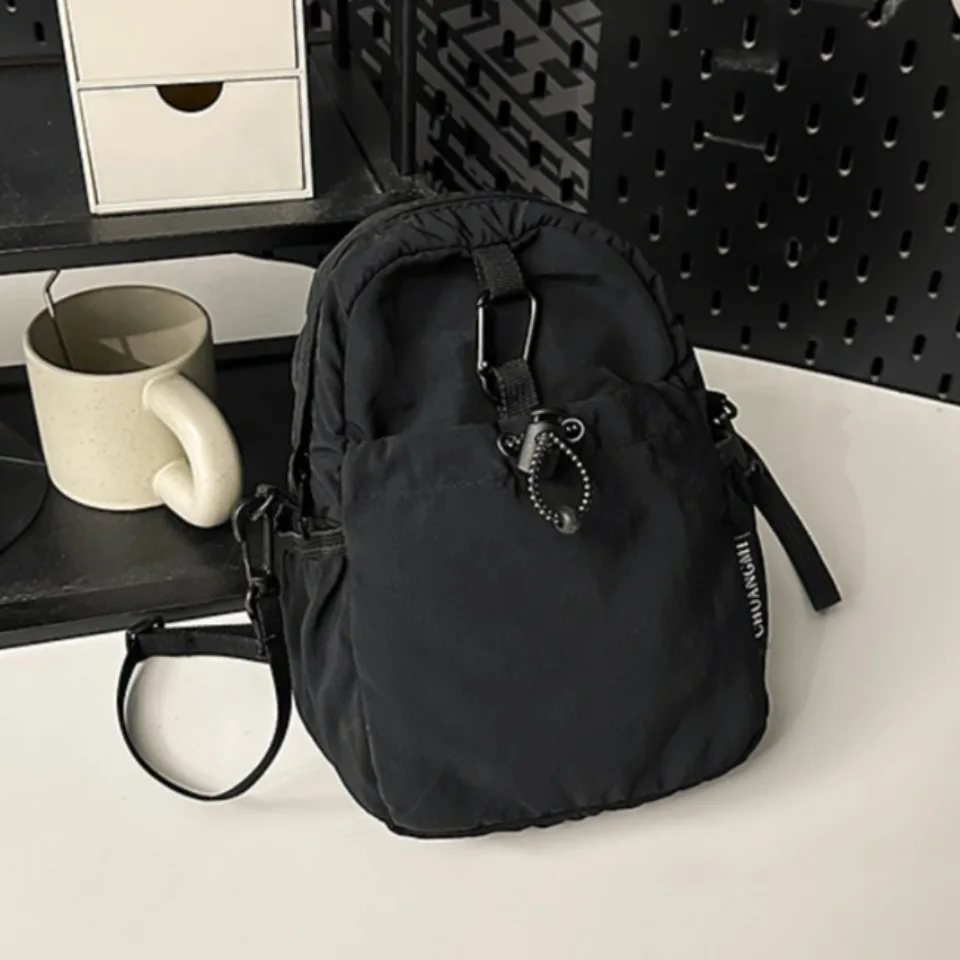 

Mini Water-Resistant Casual Crossbody Bag Unisex Multi-Pocket Single Shoulder Sling Bag Fashionable Urban Style Daily Use
