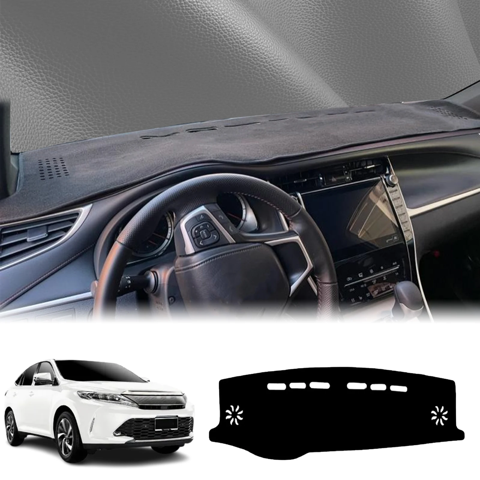 

fit for Toyota Harrier XU60 2013 2014 2015 2016-2020 Dashmat Dashboard Cover Pad DashMat Sunshade Protective Carpet Accessories