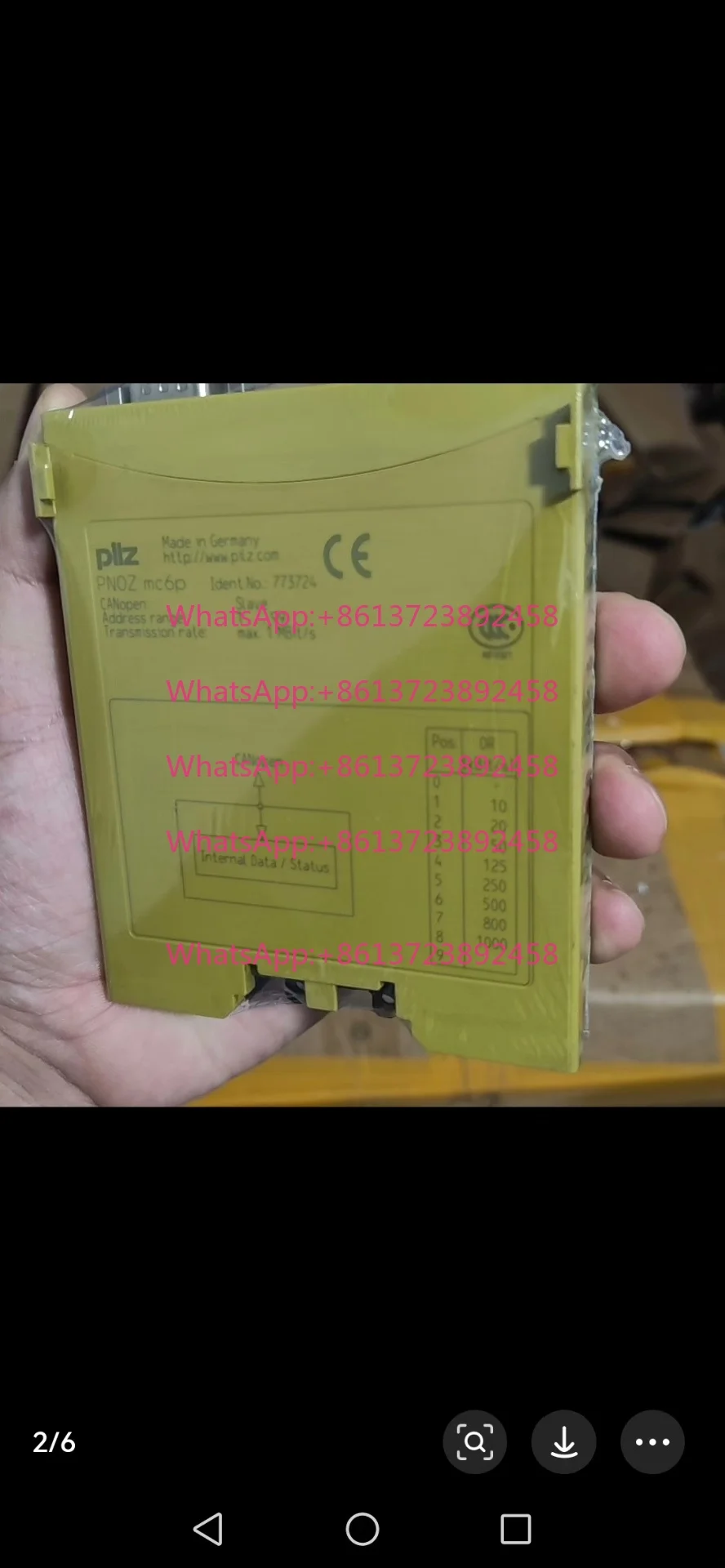 PILZ Pilz safety relay, model 773724, imported from Germany
