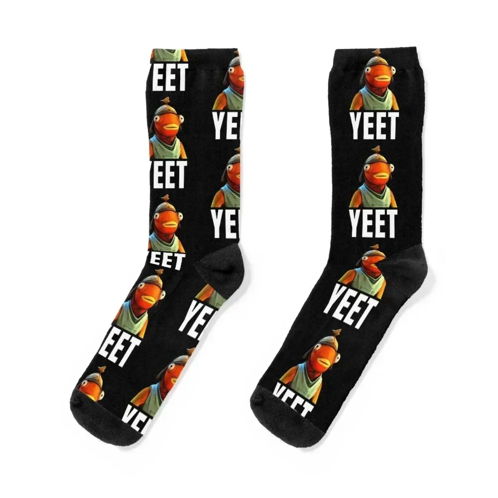 Yeet Funny Fishy Socks cotton Novelties hip hop Luxury Woman Socks Men's