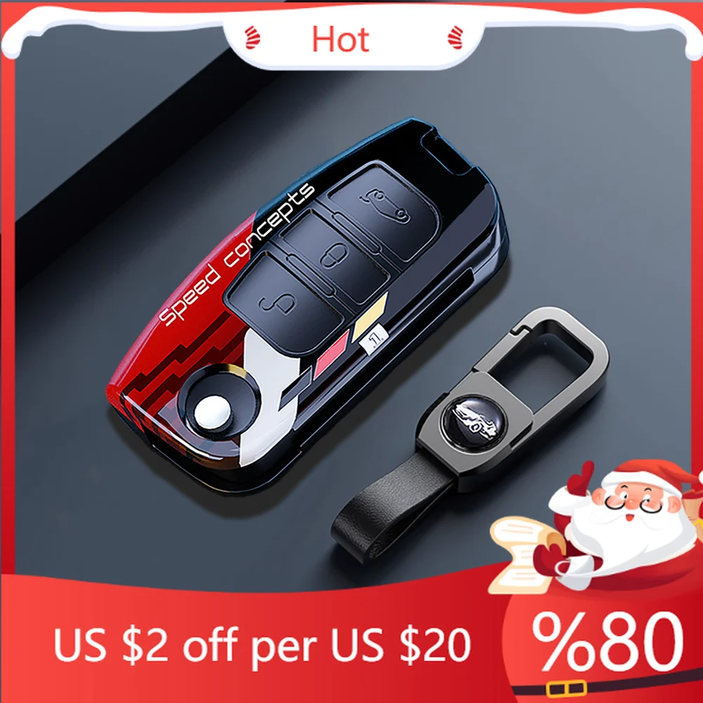 

Горячие чехлы для автомобильных ключей из АБС-пластика из углеродного волокна, брелок для Ford Fiesta Focus 2 C-Max Ecosport S-Max Fusion Mondeo, удаленные внутренние наклейки