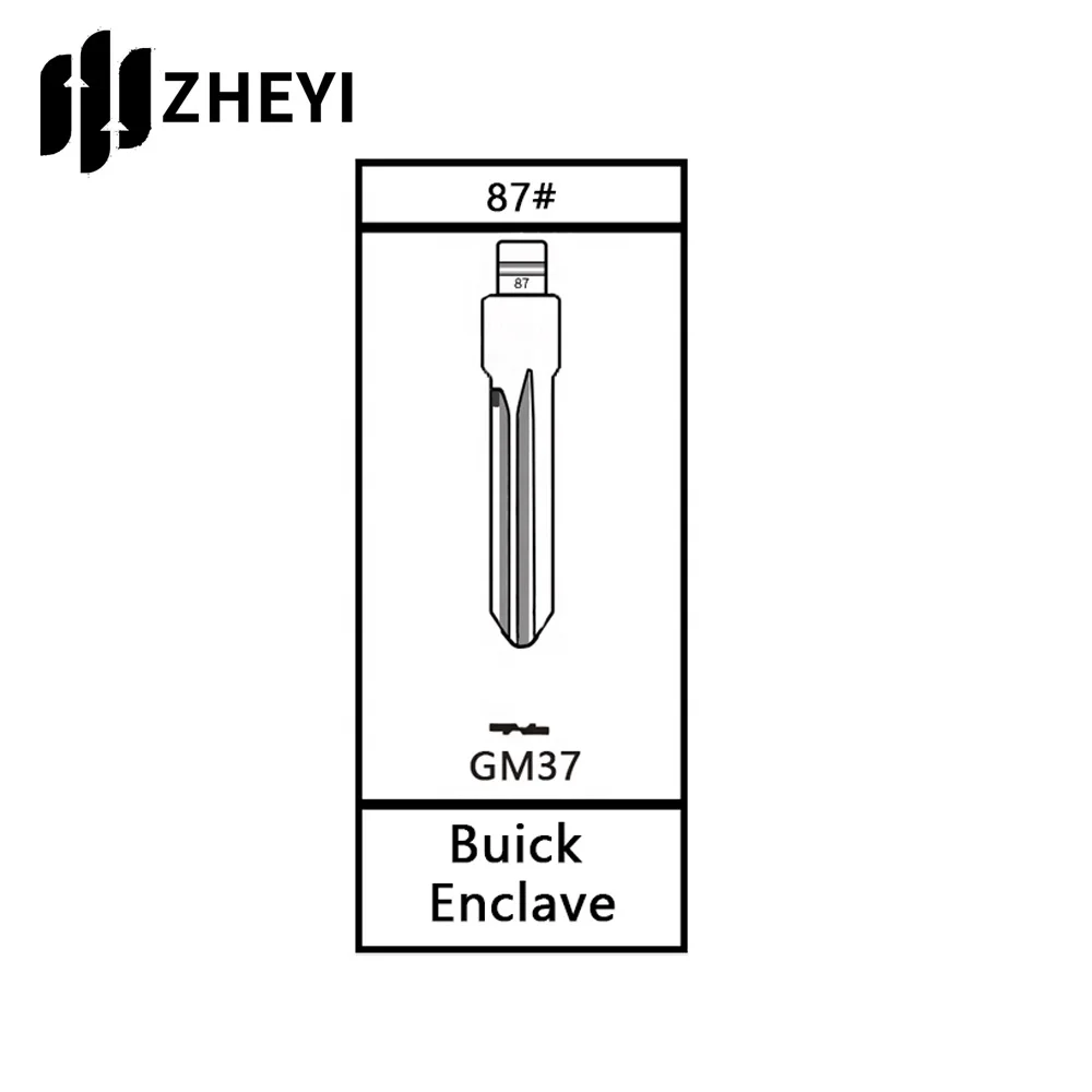 GM37 87 # Universal Uncut รีโมท Flip Key สำหรับ Buick Excelle GM37 87 # ใบมีดว่างเปล่า Uncut สำหรับรถรีโมทคอนโทรล Key