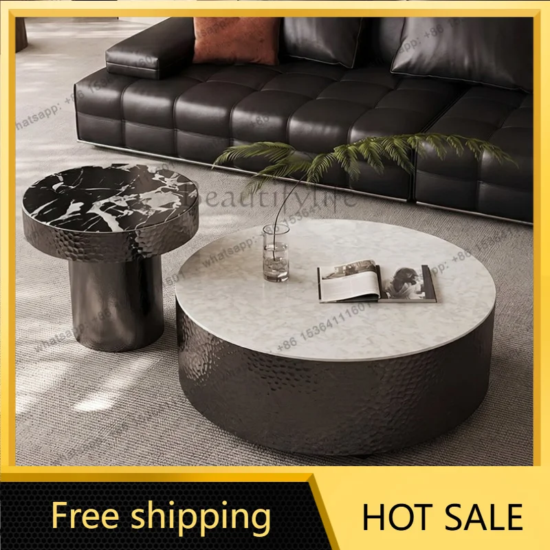 PG coffee table high-end light luxury high-end Italian minimalist style living room home balcony combination tea table
