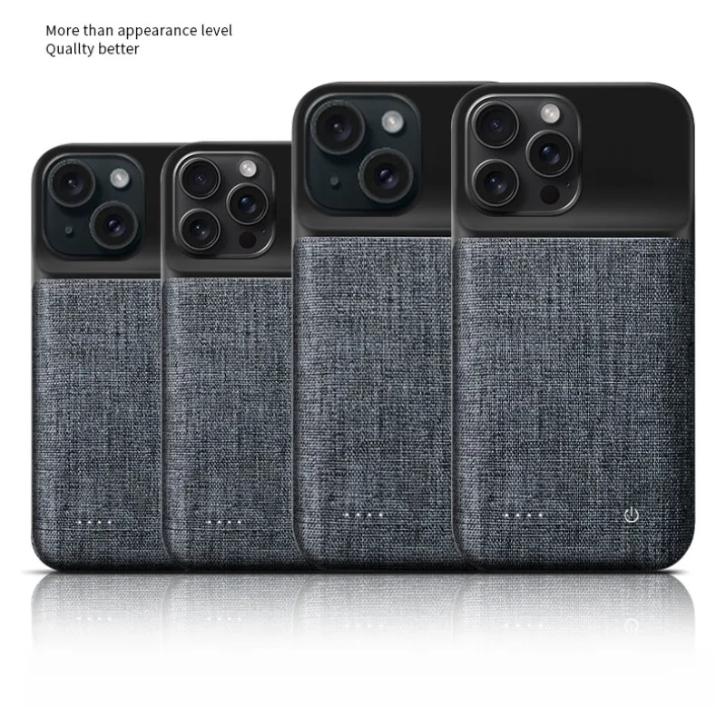 เคสแบตสำรอง 10000mAh สำหรับ iPhone 11 12 13 14 Pro Max XR XS Max Mini พาวเวอร์แบงค์แบบพกพา พร้อมคลิปหนีบหลัง