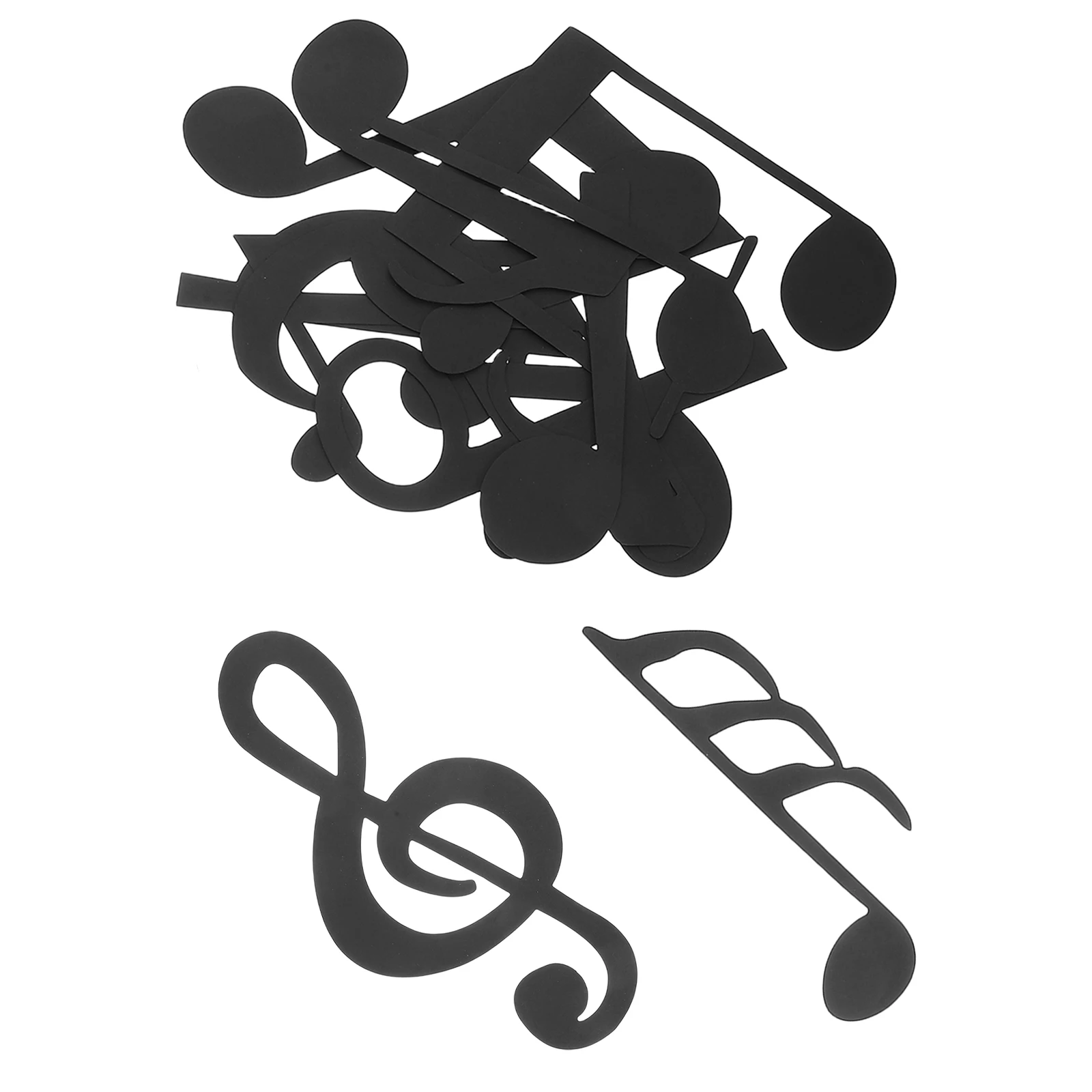 

12 Pcs Musical Note Wall Sticker Ceramic Tile Indoor Stickers Paper Coffee Shop Decals