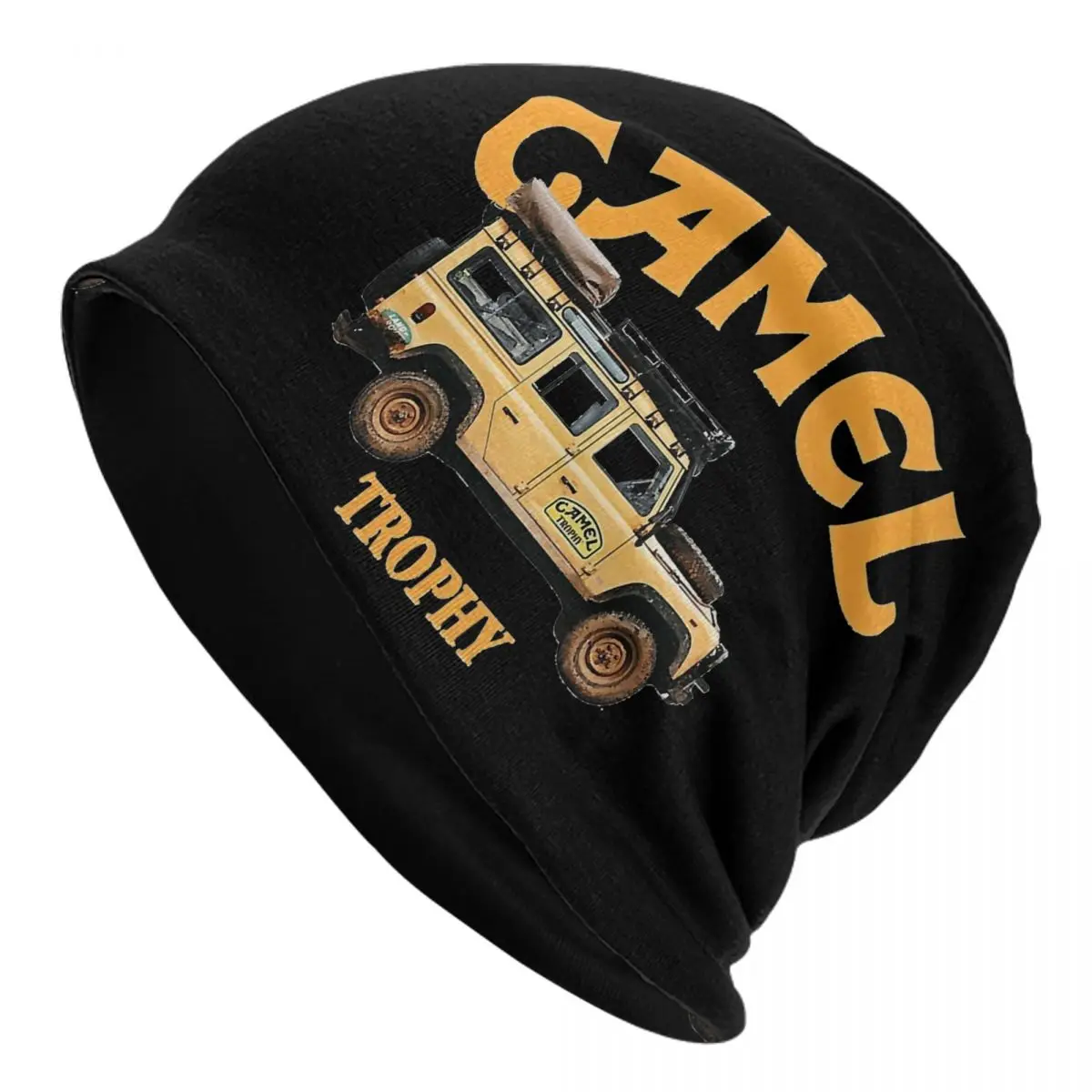 Defender 110 Moto Yellow Car Adventure Travels Caps Camel Trophy Vintage Skullies Beanies Hat Summer Warm Head Wrap Bonnet Hat