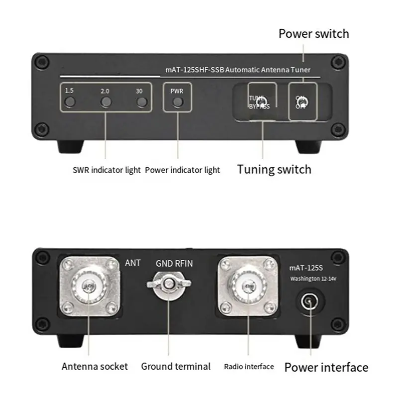 [B24B!】 Antenna Frequency Tuner 1.8-54 Mhz Frequency Universal Antenna Tuner For Radio Use