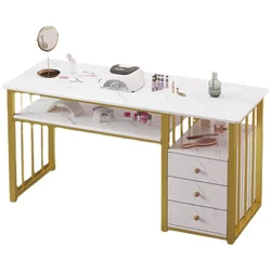 Economy Nail Table and Chair Set Japanese Light Luxury Twin Nail Table