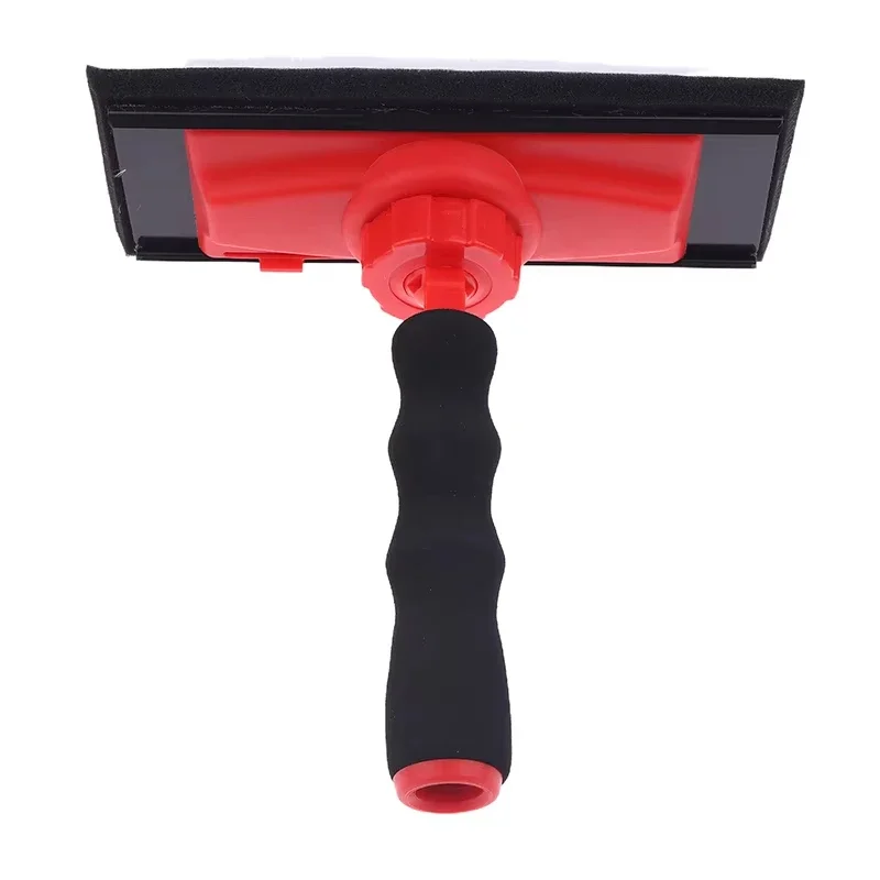 Paint Brush Flat 23x18cm for Wall Use with 360 Rotatable Handle Soft Grip EVA and Threaded Pole Mounting System