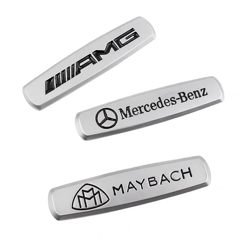 1PCS 3D Metal Badge Car Rear Trunk Decoration Sticker Side Body Fender Emblem For Mercedes Benz AMG CLK CLA A180 W212 W213 W220