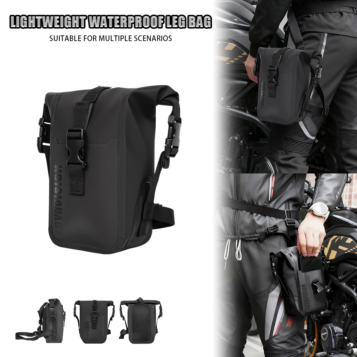 

Motorcycle Drop Leg Bag Hip Fanny Pack Multi-Function Motorcycle Bag Outdoor Moto Casual Waist Bag Motocross Equipment