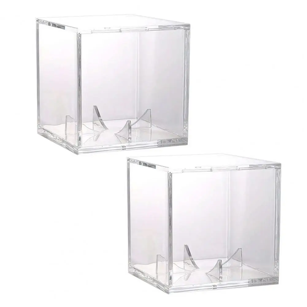 

Baseball Display Box Basketball Holder Acrylic Baseball Display Case Uv Protected Transparent Cube for Golf Tennis Billiard