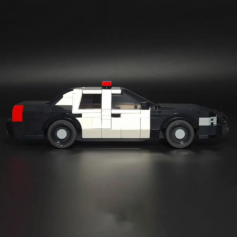 チャンピオンスピードカー MOC ビルディングブロック モジュール式警察追跡機 テクノロジーブロック クリスマス DIY おもちゃ 組み立てギフト