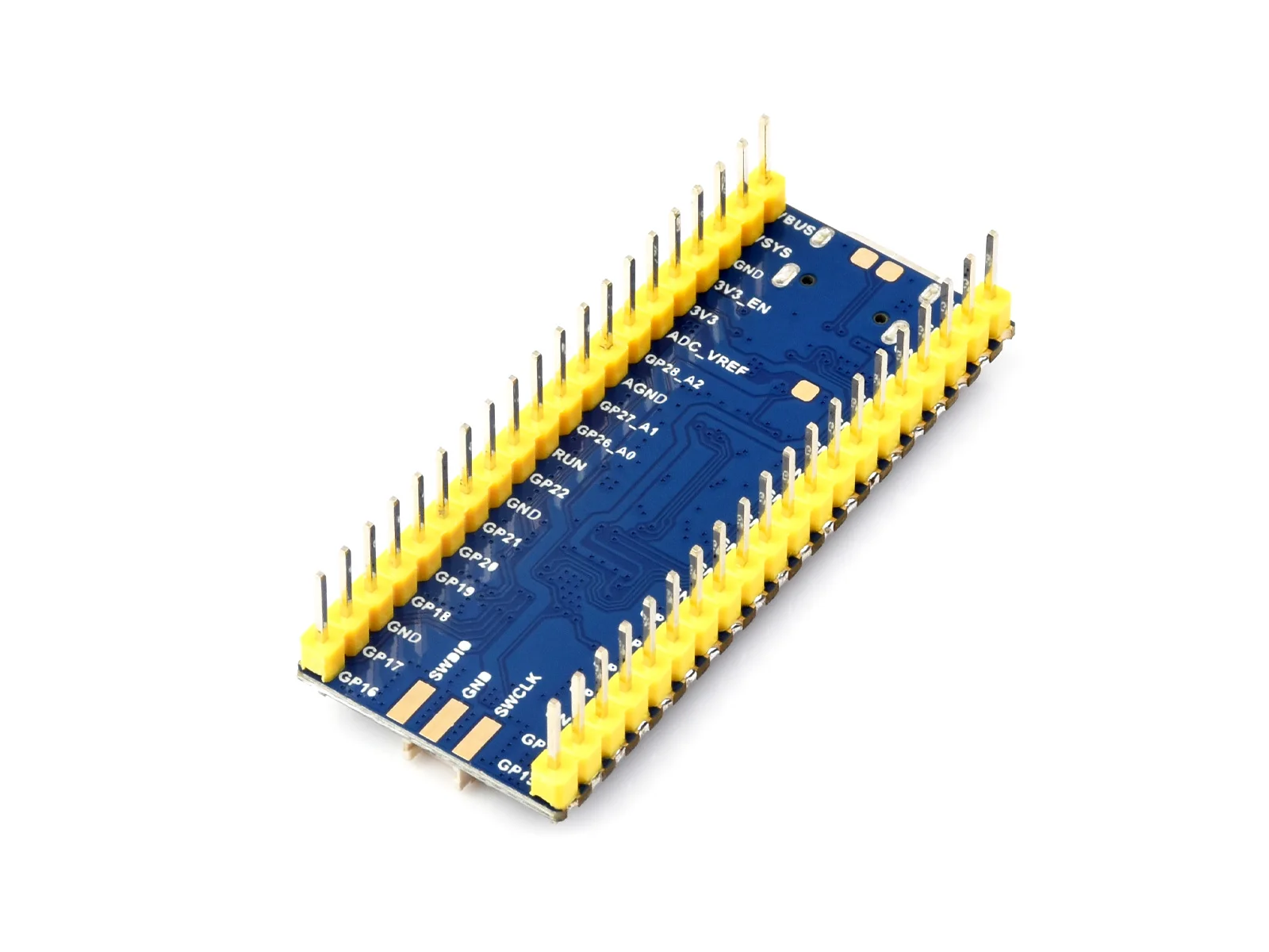 Placa de desenvolvimento waveshare RP2350-Plus, uma placa MCU tipo pico de baixo custo e alto desempenho baseada em Raspberry Pi RP2350A Dual-cor