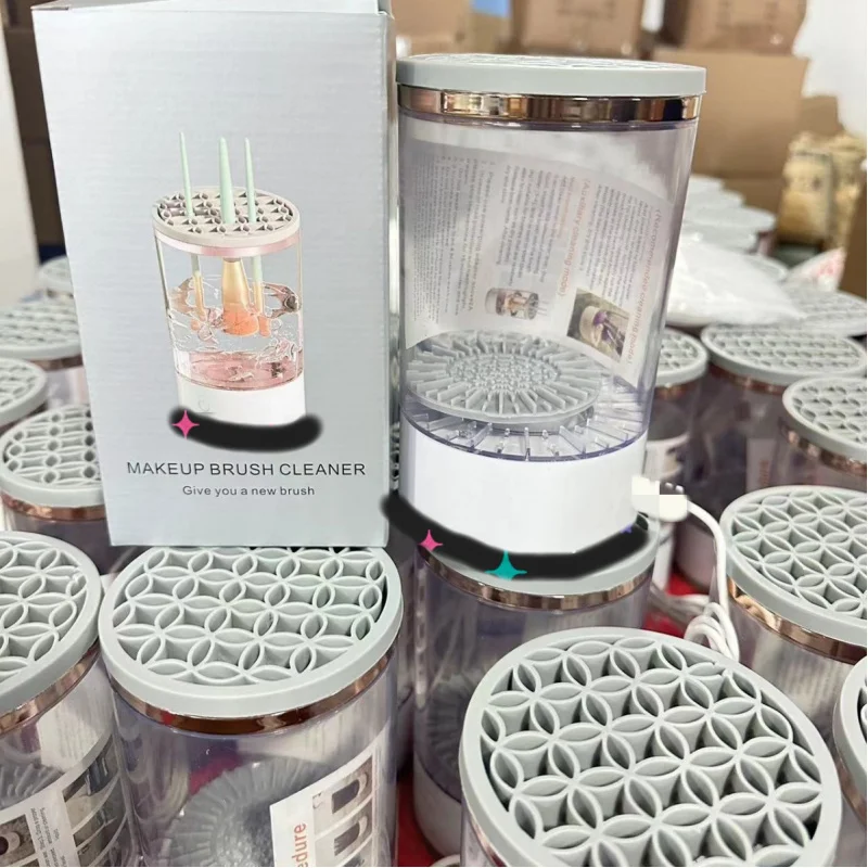 borderhotcleanserofmakeupbrushautomaticscourerrechargeablelazyscrubberquick dryingtool