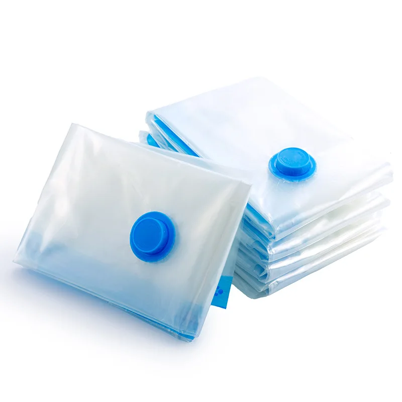 Vacuum Storage Bags With Valve Folding Compressed Space Saving Clothes Storage Big Size For Towel Cloth Blanket