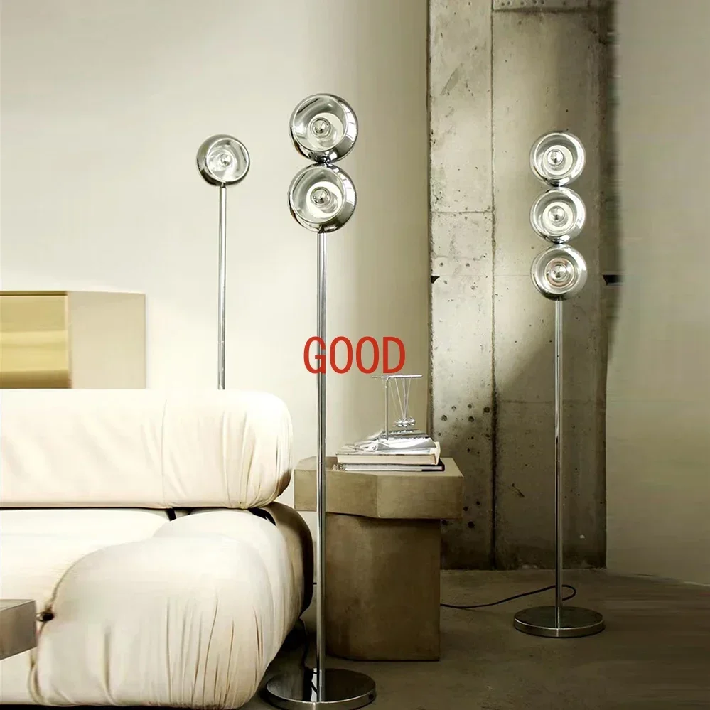 Artístico led lâmpadas de assoalho nova tendência minimalista cromo luz iluminação lâmpadas pé metal elegante arte decoração para casa