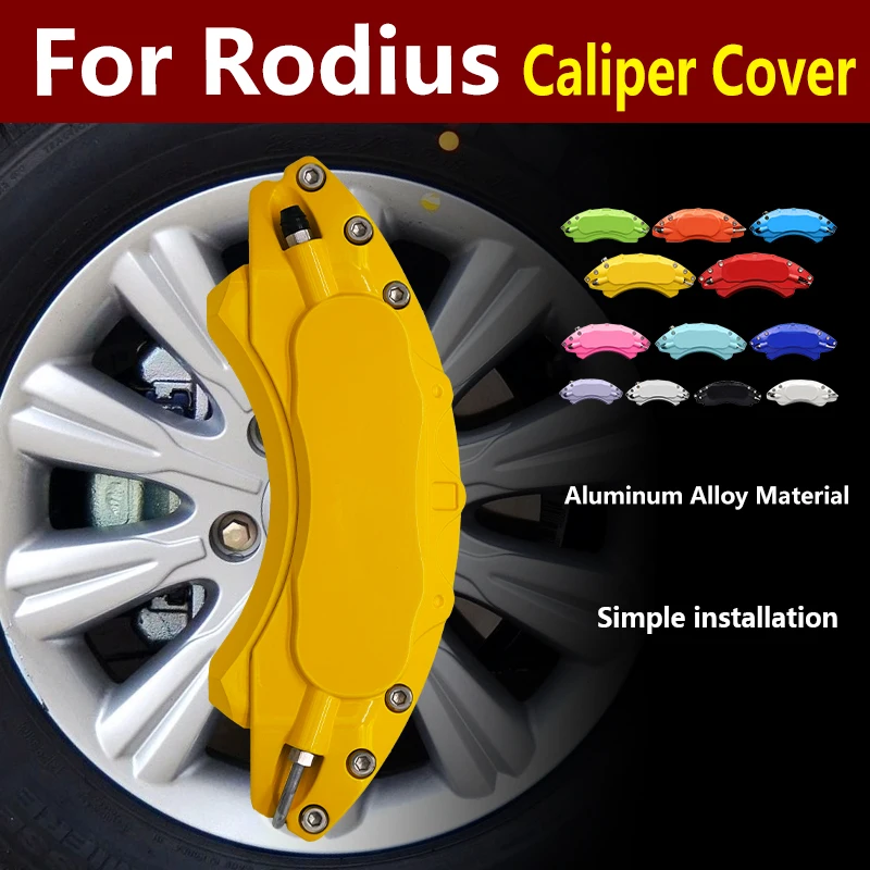 

For Ssangyong Rodius Car Brake Caliper Cover 3D Aluminum Alloy Metal Kit Front Rear Wheel Fit 3.2 2.0T V270 SV320 RS RD