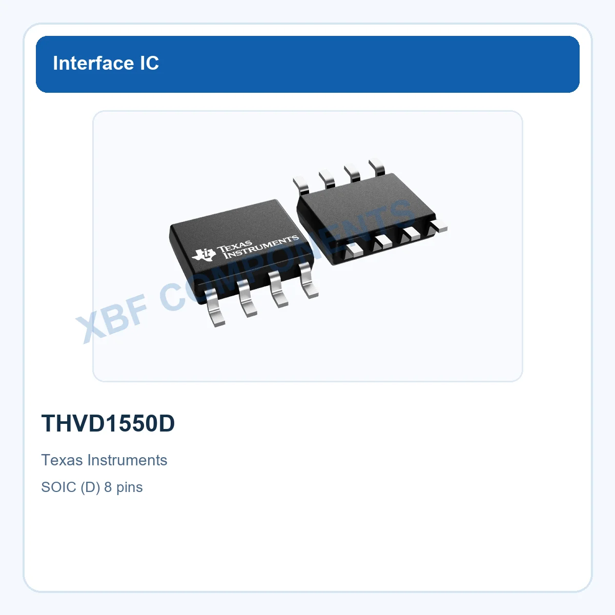 THVD1550D Texas Instruments RS485 Transceiver IC 5-V SOIC (D) 8 pins
