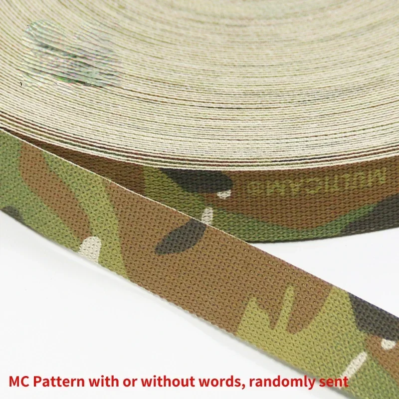 1Meter  Length MC MCBK Webbing Multicam Camouflage Non-elastic Lanyard Strip DIY Molle Belt Strap Fabric Accessories