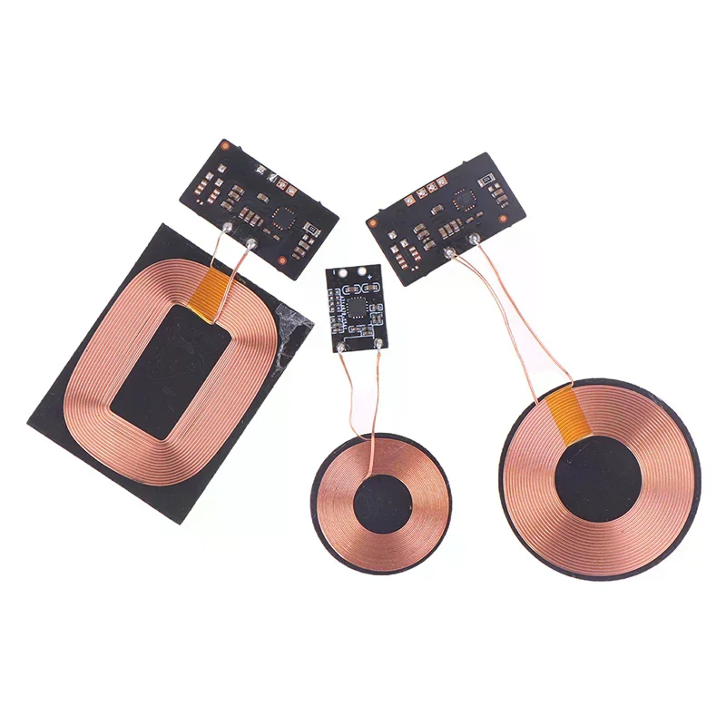 3W/5W Wireless Charging Receiver Module with Built-in Small Coil, 600mA/1A PCBA Board for 5V Charging