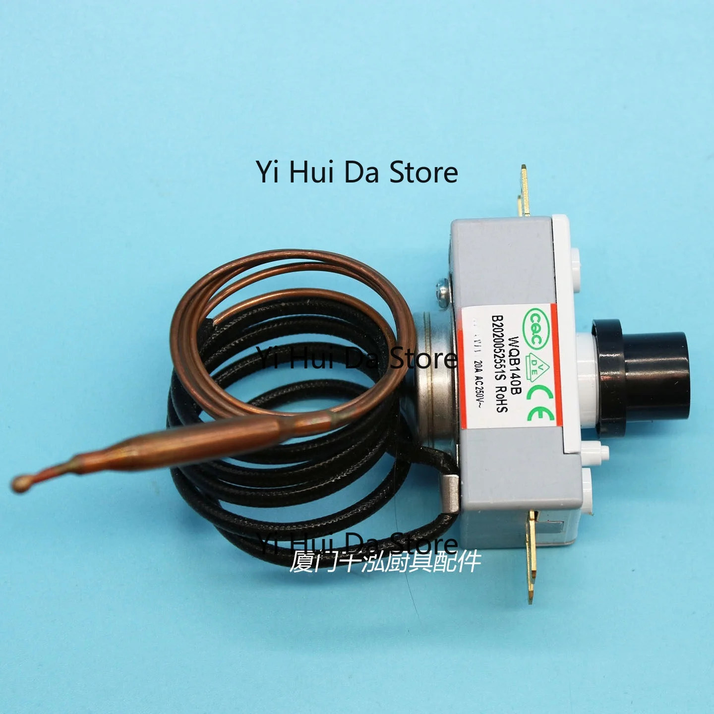 WQB140B Water Boiler FSTB Controller, Original Temperature Control Sensor & Thermal Cutoff for Steamer Cabinet