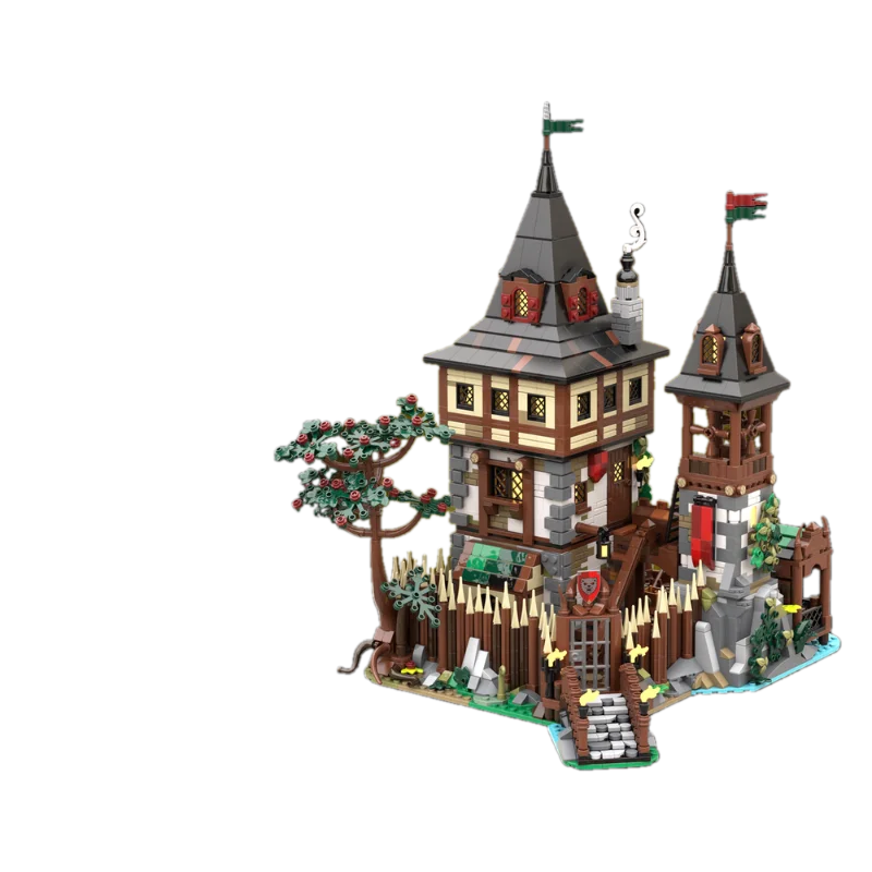 Moc filmes famosos castelo de urso arquitetura blocos de construção modulares palácio medieval modelo originalidade tijolos brinquedos presente natal