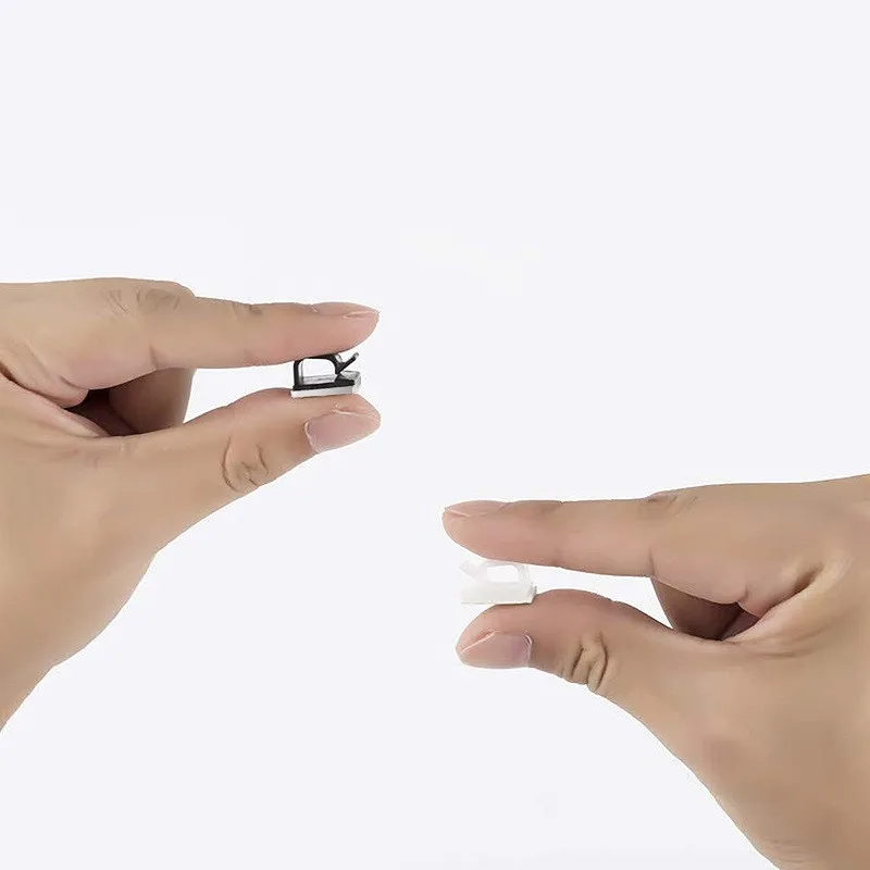 10/20/50PCS Self-adhesive Cable Winder Organizer Clips Network Cable USB Wire Holder Fixer Management Data Cord Line Clamp