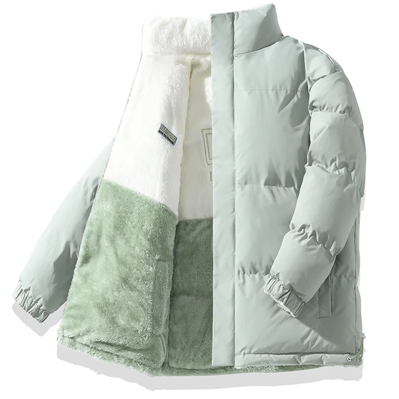 سترة رجالي سترة شتوية جديدة مع سترة من الصوف بلون سادة سترات دافئة للرجال معطف ترفيهي للأعمال معاطف للمراهقين