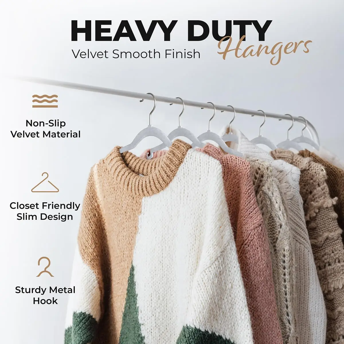 30 Pack Velvet Hanger for Shirt Pants Dresses Skirts Suits Jackets - Slim Space Saving Design - Standard Coat Hanger