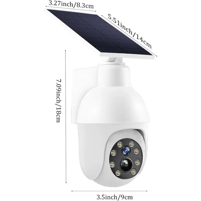 Y22A-2X Solar Powered Analog Surveillance Sensor Light , Flashing Red Light Can Pretend Camera, Enhance Home Security
