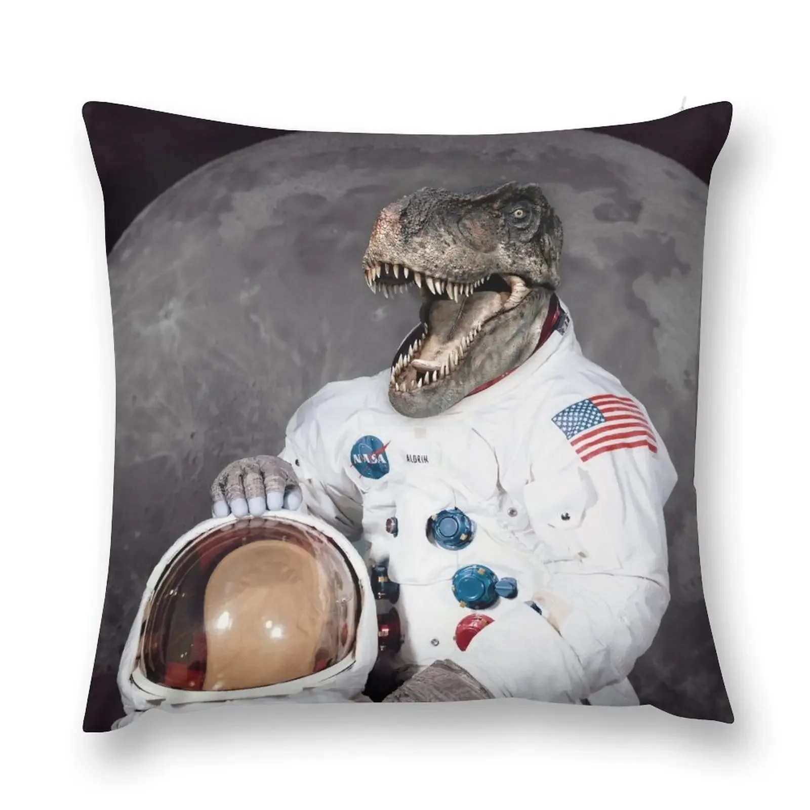 

Dinosaur T-Rex Astronaut Throw Pillow christmas pillow case Pillow Covers Decorative luxury decor