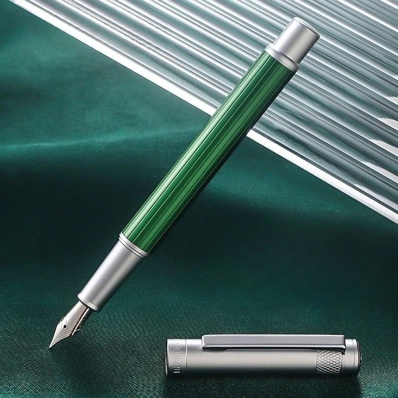 Hero 3817 Fountain Pen with Titanium Black Tip for Student Specific Practice Replaceable Ink Bag High-end Stationery Business