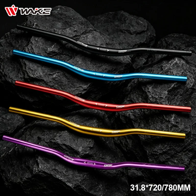 WAKE 31,8mm Fahrradlenker aus Aluminiumlegierung MTB Fahrradlenker 720mm 780mm Ultraleichter Fahrradlenker Riser Bar