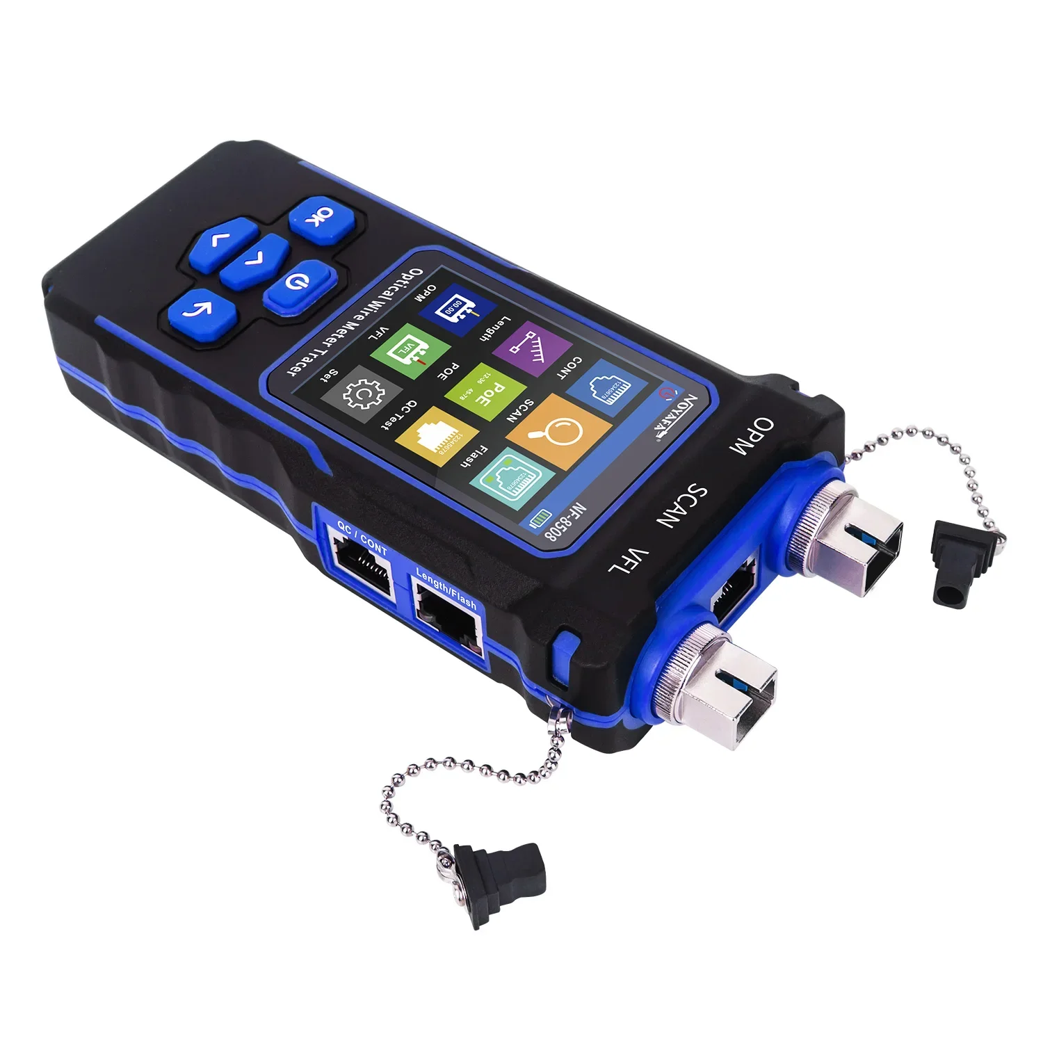 NOYAFA NF-8508 All in one Network Cable Tester Optical Power Meter Fiber RJ45 OPM VFL PoE Crimp tester Cable finder