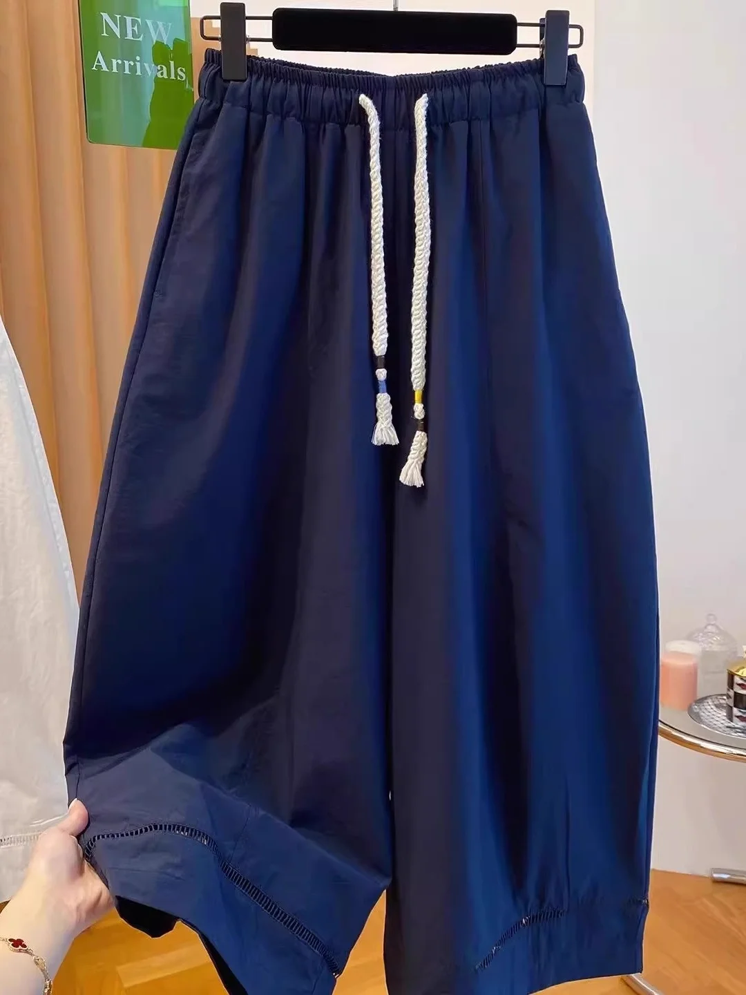 

Summer New plus Size 300 Pou Korean Sle Balloon Pants Men Women Trendy Loose Casual Versatile Nine Point Knife Pants