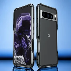 New! Aluminum Metal Bumper Case For Google Pixel 8 Pro 3D Hard Frame Protective Cover Shell