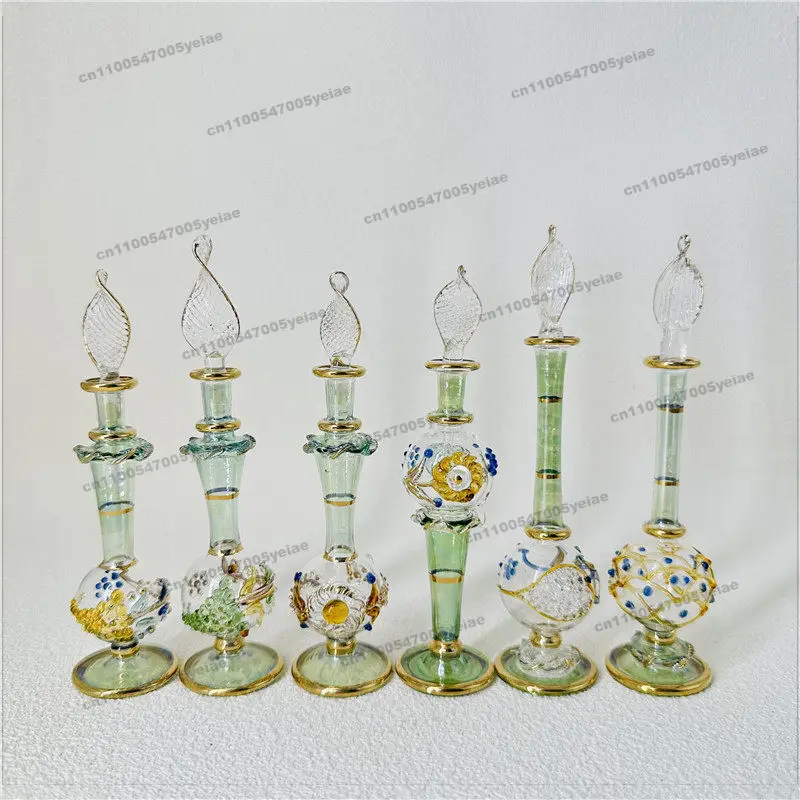 Egyptian Handmade Perfume, Egyptian Essence in Bottle, External Engraving 10-12 Cm