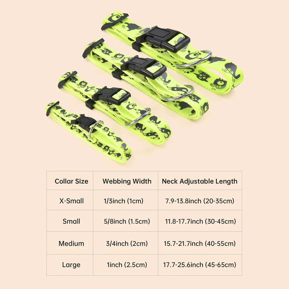 جميعًا لطوق الكلاب مع ملحقات الكلاب المطبوعة على شكل حيوانات للحيوانات الأليفة والجرو وإكسسوارات الحيوانات الأليفة وأطواق الكلاب #2