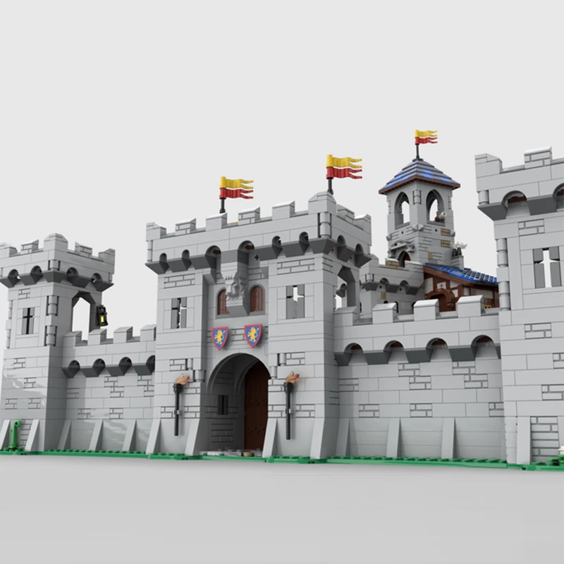 children bricks castle medieval toy building blocks bricks lion castle series moc architecture for kids set modular castle tower