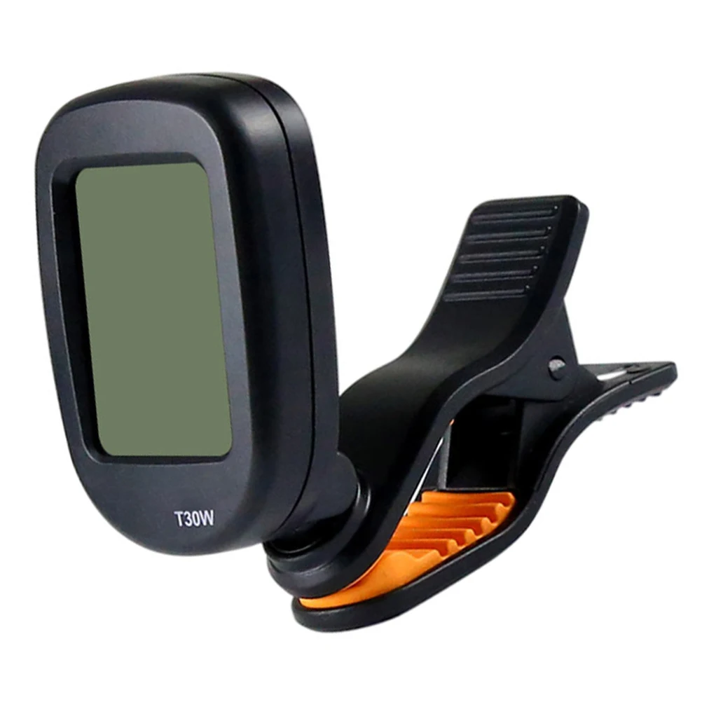 

1pc Electronic Tuner For Guitar Violin Ukulele Bass Lcd Display Multiple Modes Portable Instrument Tuning Tool Accessory