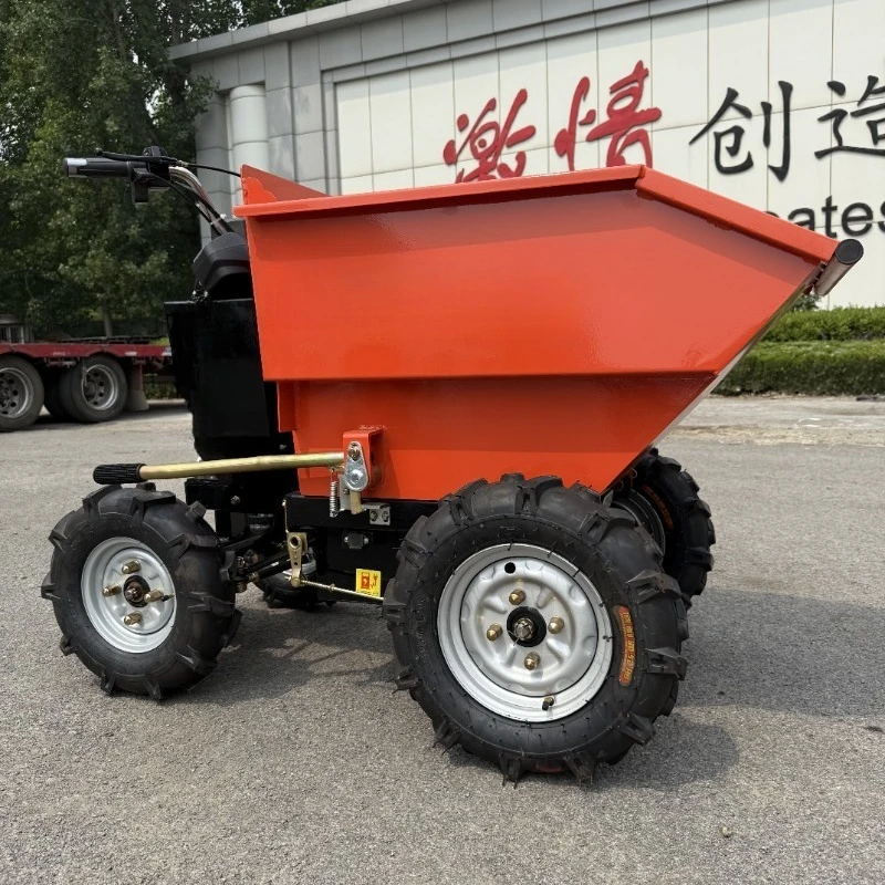 

Electric 4x4 mini and crawler dump trucks with construction and farm tracks