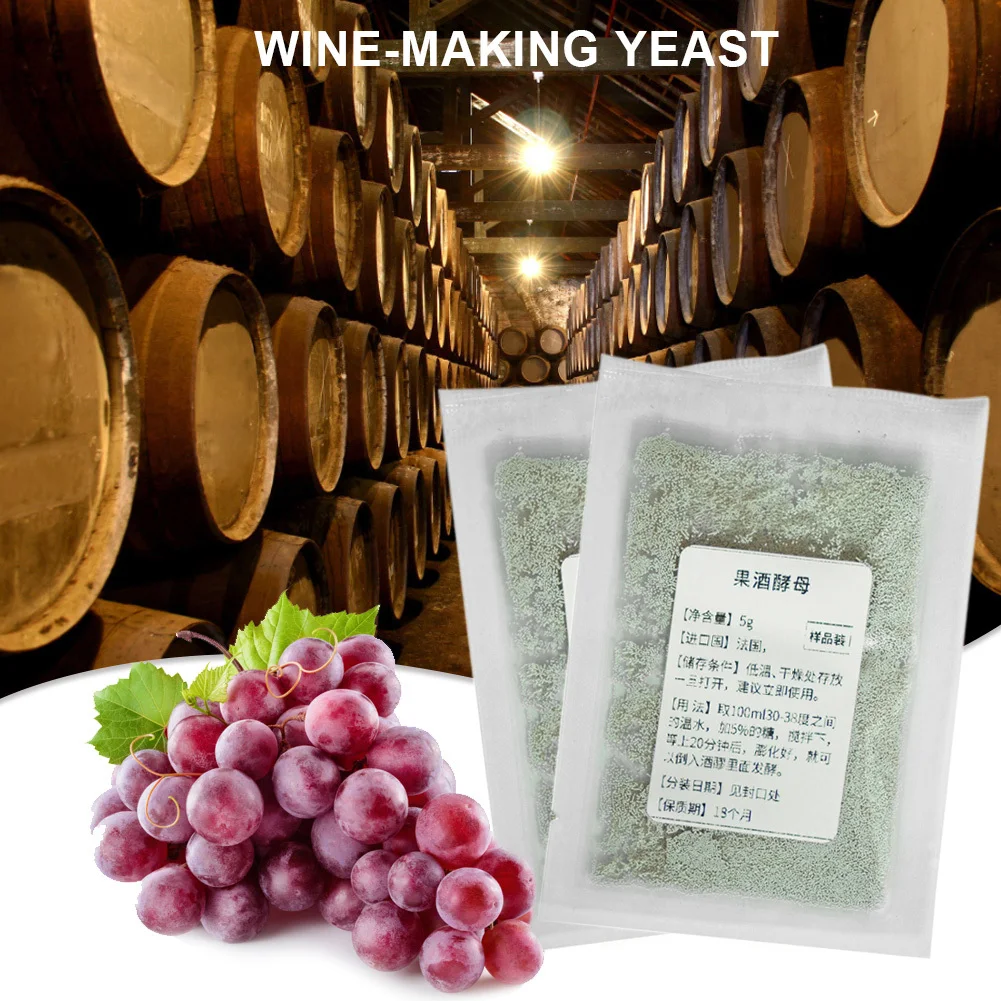 Brewing excipients. Yeast used for fermentation of red wine and white wine, Angel brand, producing good wine