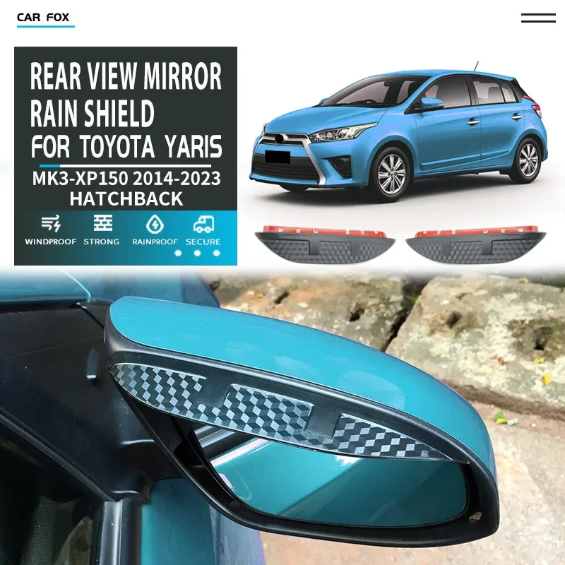 For Toyota Yaris rearview mirror rain shield,The rearview mirror provides rain protection