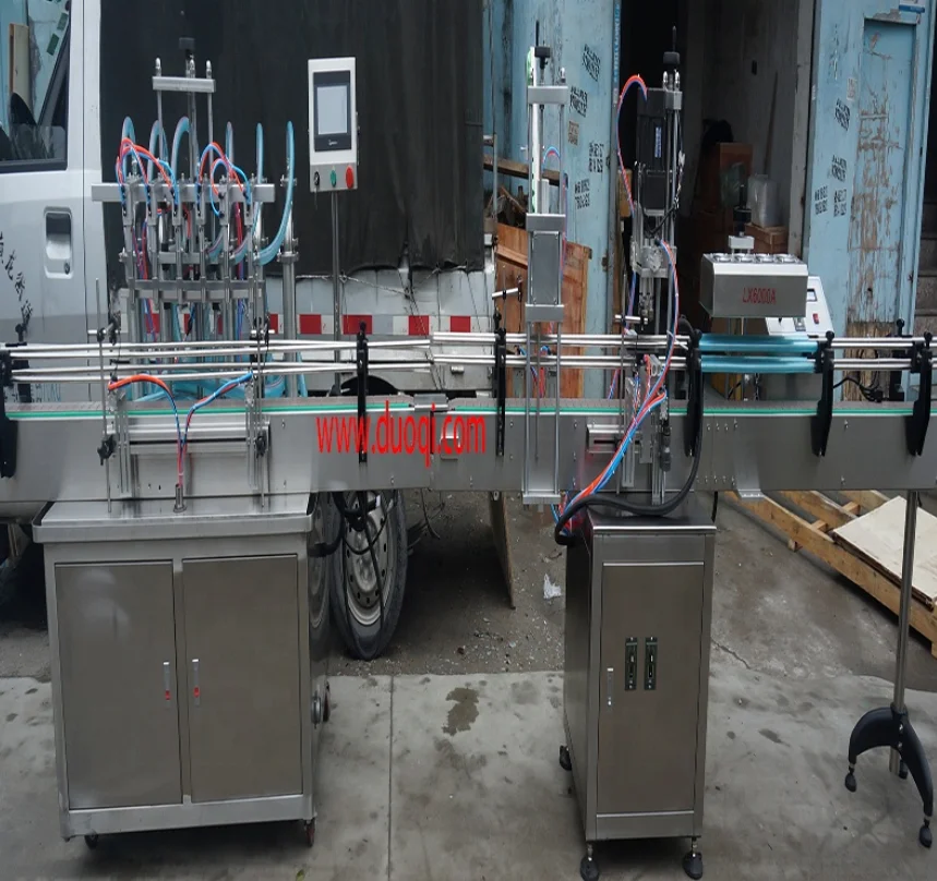 DUOQI YT6T-6G 6 Filling Nozzles Automatic Pneumatic  Filling Bottle Machine Processing Liquid Filling Machine