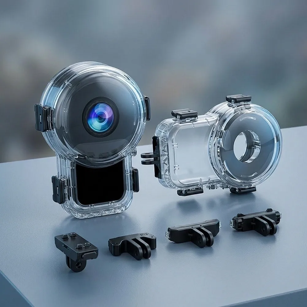 For Insta360 X6 Magnetic Invisible Waterproof Case 60m Depth Underwater  Action Camera Quick-Release Diving Housing Shell